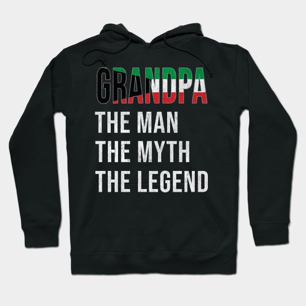 Grand Father Kuwaiti Grandpa The Man The Myth The Legend - Gift for Kuwaiti Dad With Roots From  Kuwait Hoodie by Country Flags